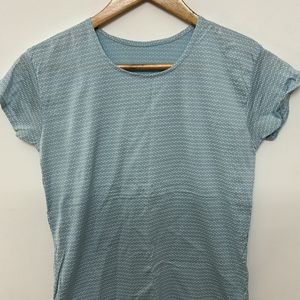 Blue Top With Print