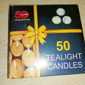 Wax Tealight Candles - Pack of 50, DIYA 🪔