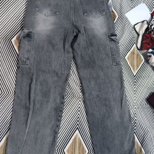 Charcoal Straight Fit Jeans