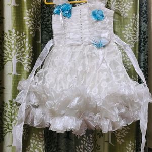 Girls Formal White Beautiful Dress