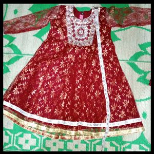 Netted Churidar For Girls