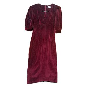 Maroon Midi Dress💃🏻Party Wear🪩