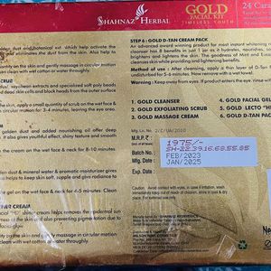 Shahnaz Herbal Gold Facil Kit