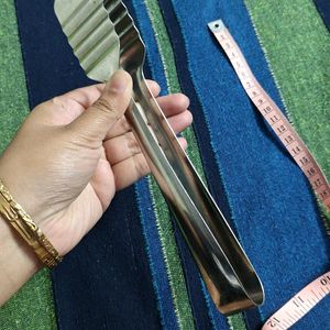 One Steel Utility tong For Kitchen Roti Salad