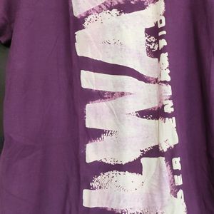 Mauve Color Cotton T-shirt For Boy Or Men 40 Chest