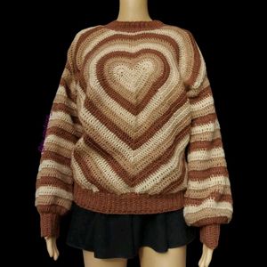 Crochet Heart Sweater