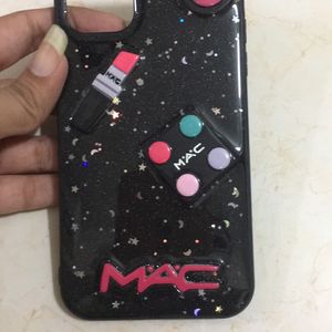 IPhone 11 Phone Case Makeup Look Black Colou