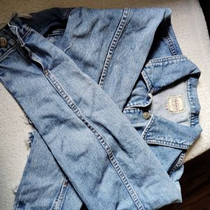 Crop Oversized Denim Jacket!