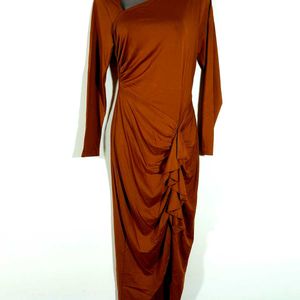 Brown Partywear Dress For Women's