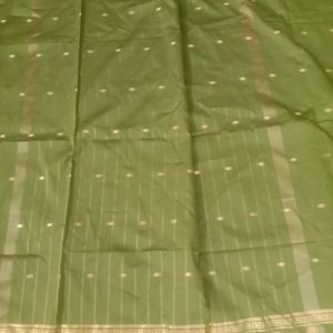 Olive Green Saree