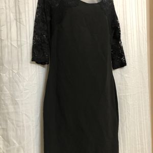 Eiki  Black Half Sleeve Dress