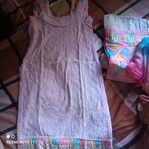 Cotton Chikankari Salwar Suit And Dupatta