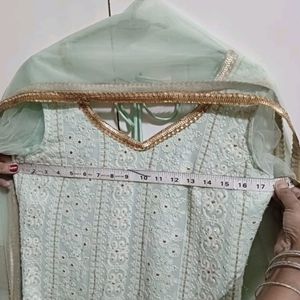 Embroidered Kurta Palazzo Set