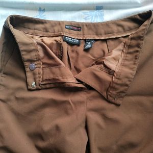 Stright Fit Brown Trouser