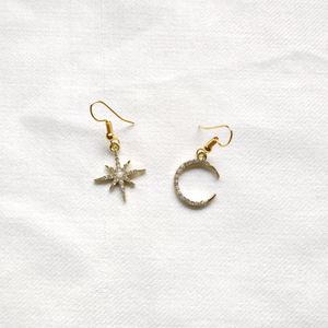 Star And Moon Earrings