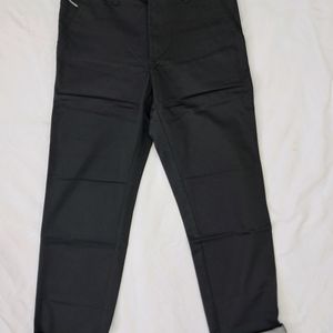 Divide 1033 Men's Black Cotton Trouser