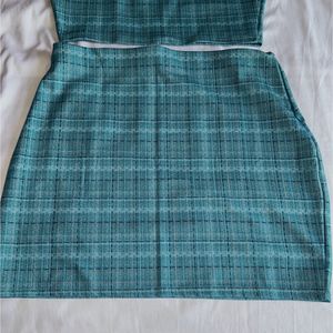 Women Top and Bottom green Co-ord