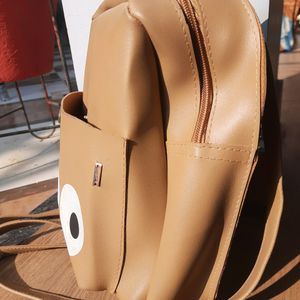 Tan Mini  Backpack
