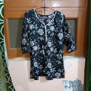 Short Kurta Black