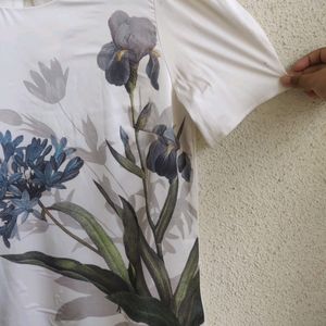 Next - Off White Flower Print Top!