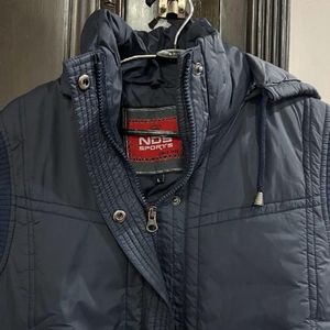 Navy Blue Puffer Jacket