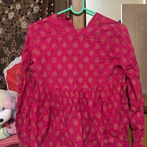 Women Pink Tunic From Myntra