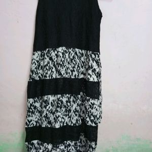 Sassy Black Sleeveless Tie-knot Midi