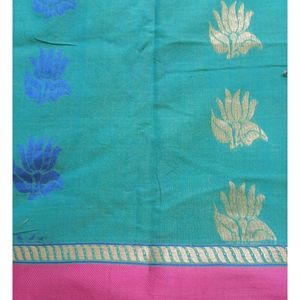 Pure Cotton Silk Saree Only No Blouse