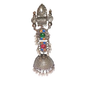 Regal Elegance: Silver Oxidized Jhumka Earrings