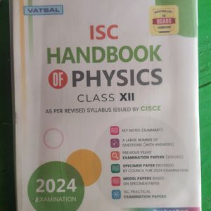 ISC Handbook Physics Class 12