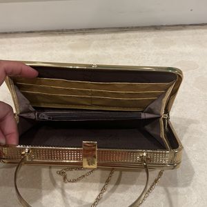 Golden Party Clutch