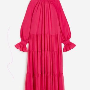 Tiered Pink Dress H&M