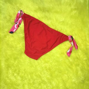 Red Colour Printed Panty