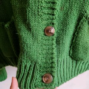 Green Cardigan