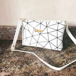 Like Style White Sling Bag