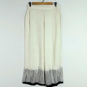 Off White Printed Palazzo Pant For Women's