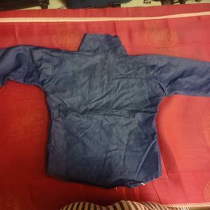 High Quality Blue Denim Jacket Wth Free Belt