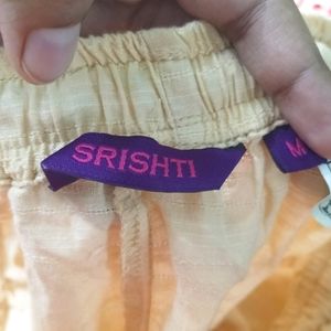 Srishti Pure Cotton  Off-white Churidar Pajama