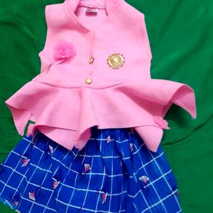 Baby Girl dress top Skirt Combo Set