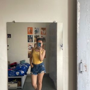 Yellow And White Top