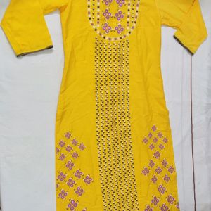 Yello Kurti New With Tags