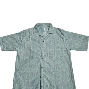 Sea Green Net Shirt