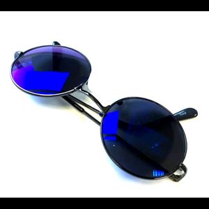 ROUND GLASS BLUE SHADES