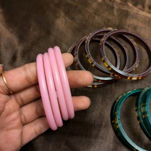 Cute Combo Of Plastic Bangles for Everyday Use