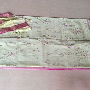 HANDLOOM WEAVING  SILK SAREE