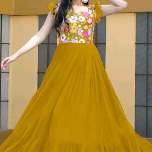 Anarkali Gown For Haldi Ceremony