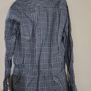 Grey Formal check Shirt