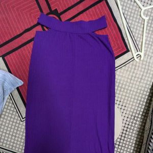 max purple skirt with stylish waist