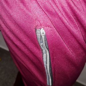 Maroon Active Pants