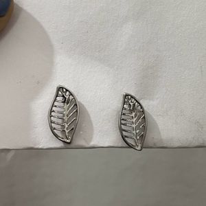 Silver Leaf Earrings